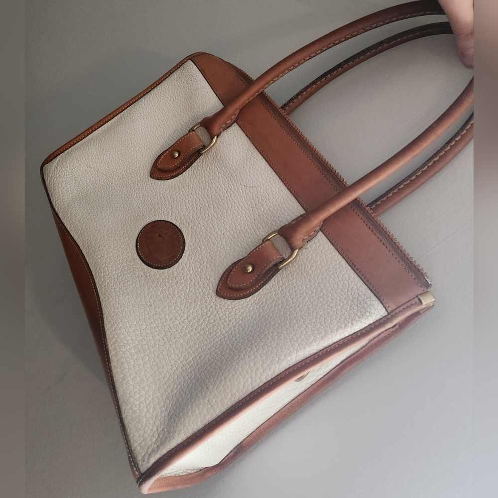 Dooney & Bourke White All Weather Pebble Leather Shoulder Bag